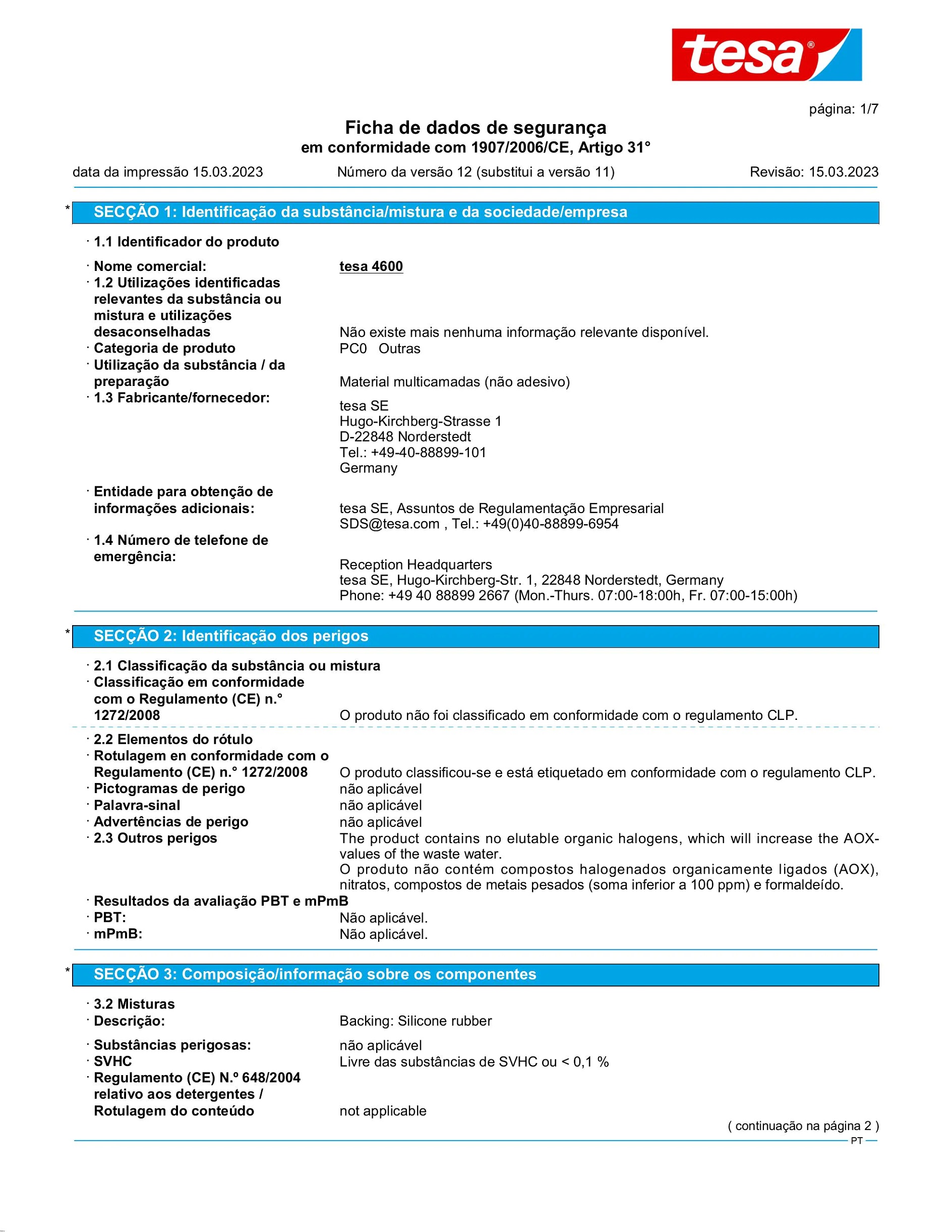 Safety data sheet_tesa® Professional 04600_pt-PT_v12