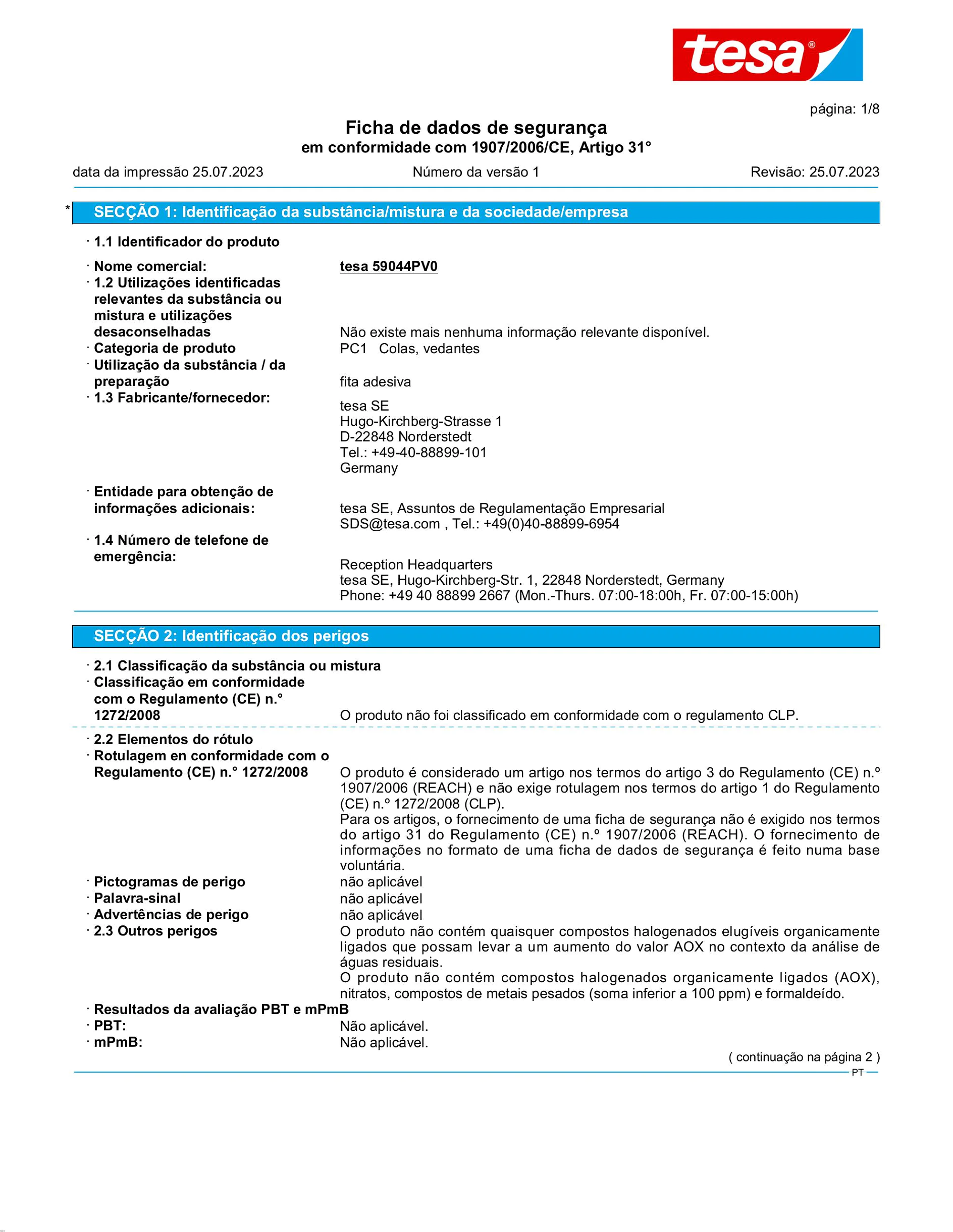 Safety data sheet_tesafilm® 59036_pt-PT_v1