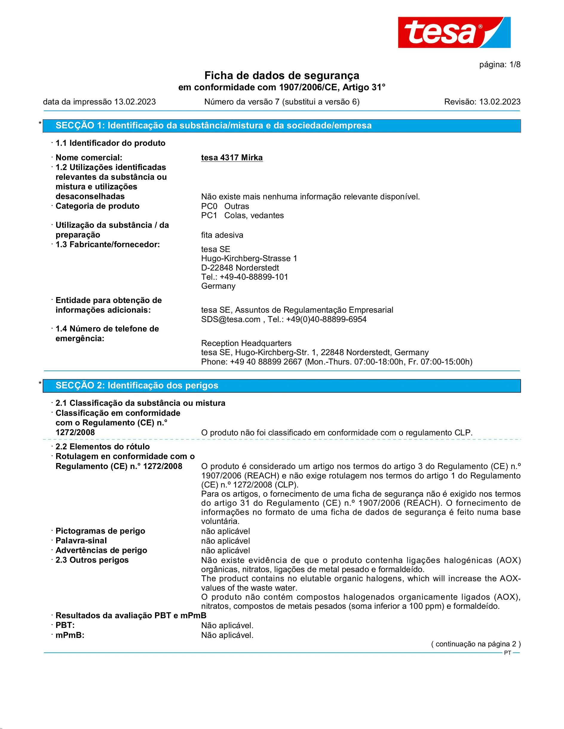 Safety data sheet_tesa® 04317_pt-PT_v7