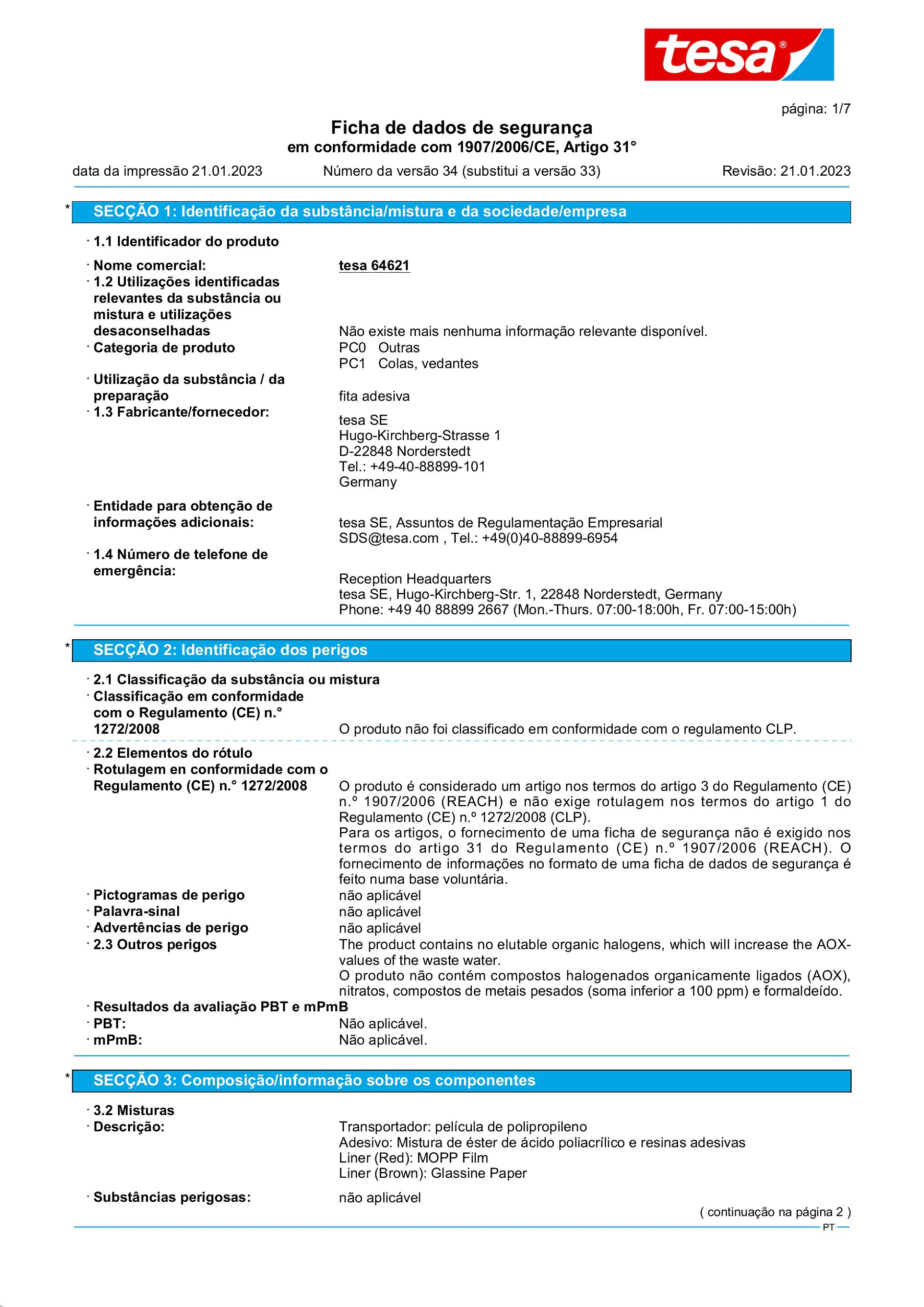 Safety data sheet_tesa® 64621_pt-PT_v34