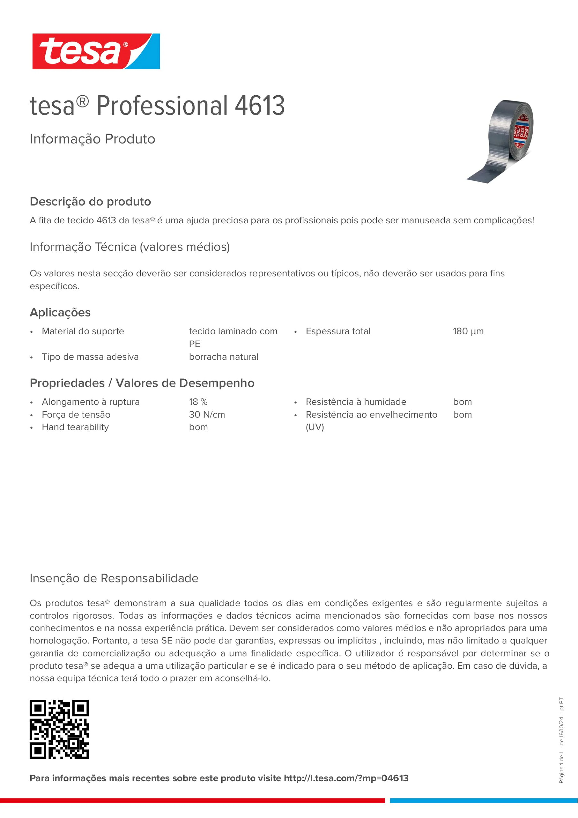 Product information_tesa® Professional 04613_pt-PT