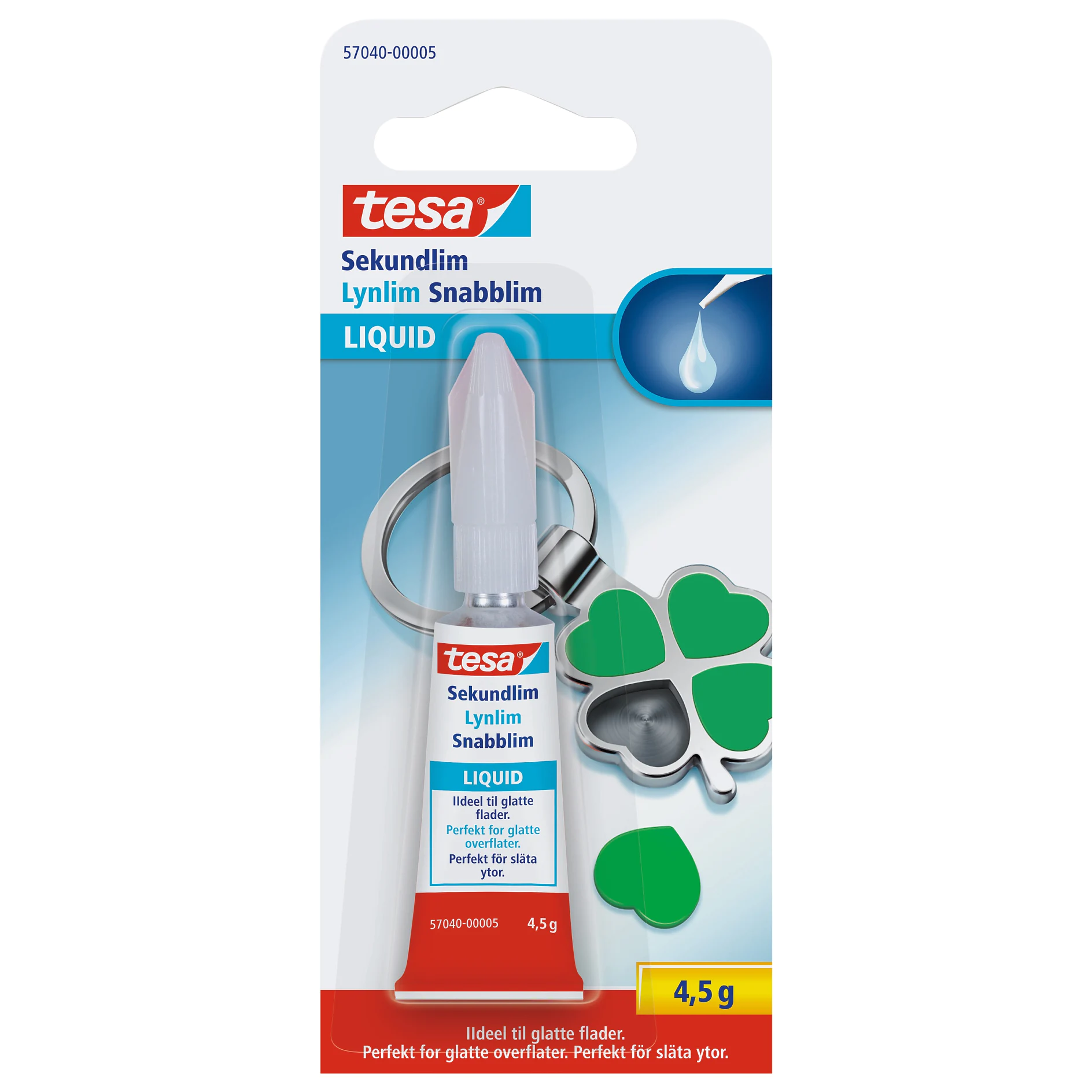 [en-en] tesa instant glue Liquid, 4,5g, Blister, (DK, N, FIN)