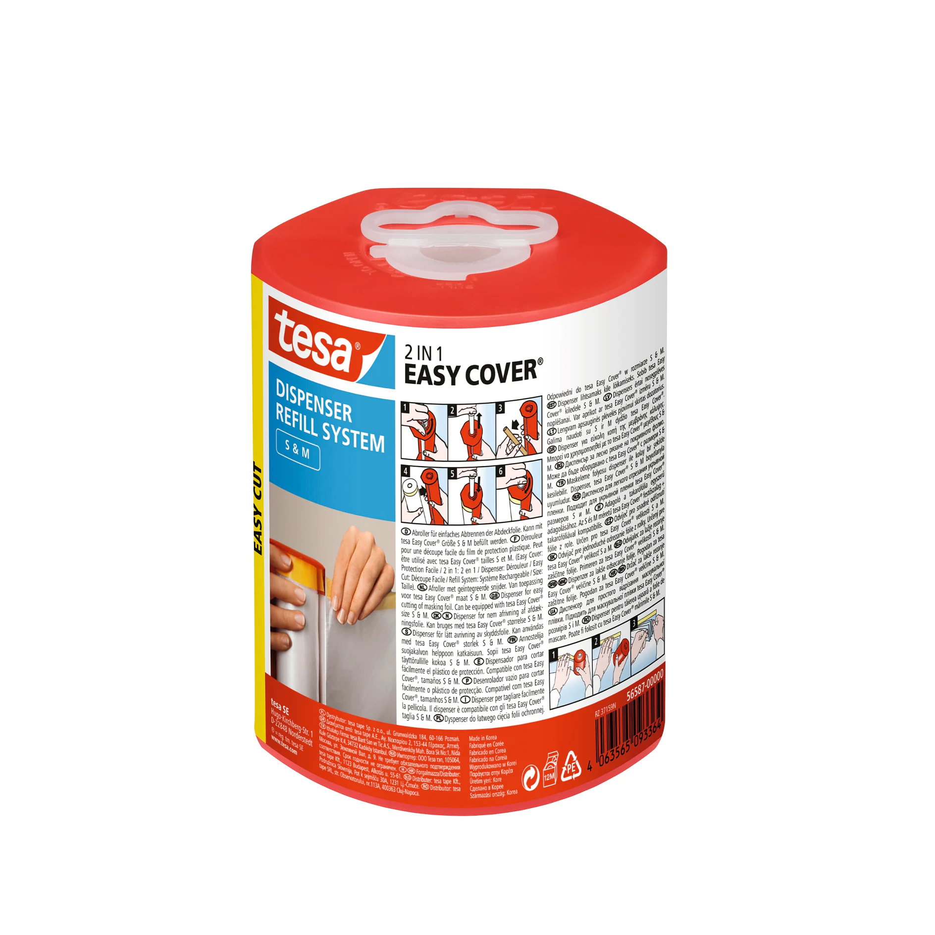 [en-en] tesa Professional&nbsp;Easy Cover Empty Dispenser S/M (Consumer)