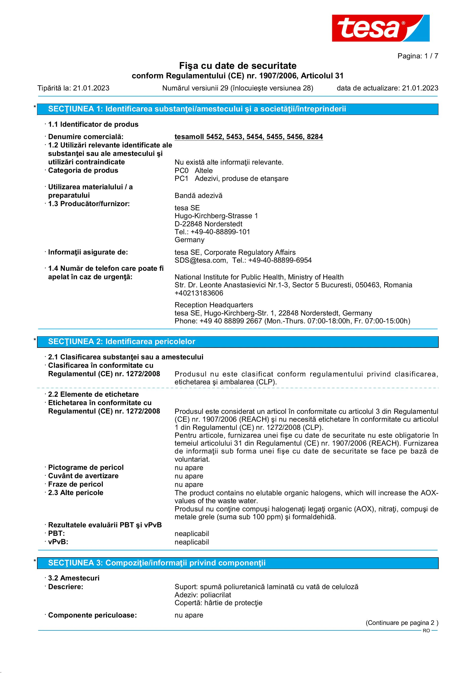 Safety data sheet_tesamoll® 55604_ro-RO_v29