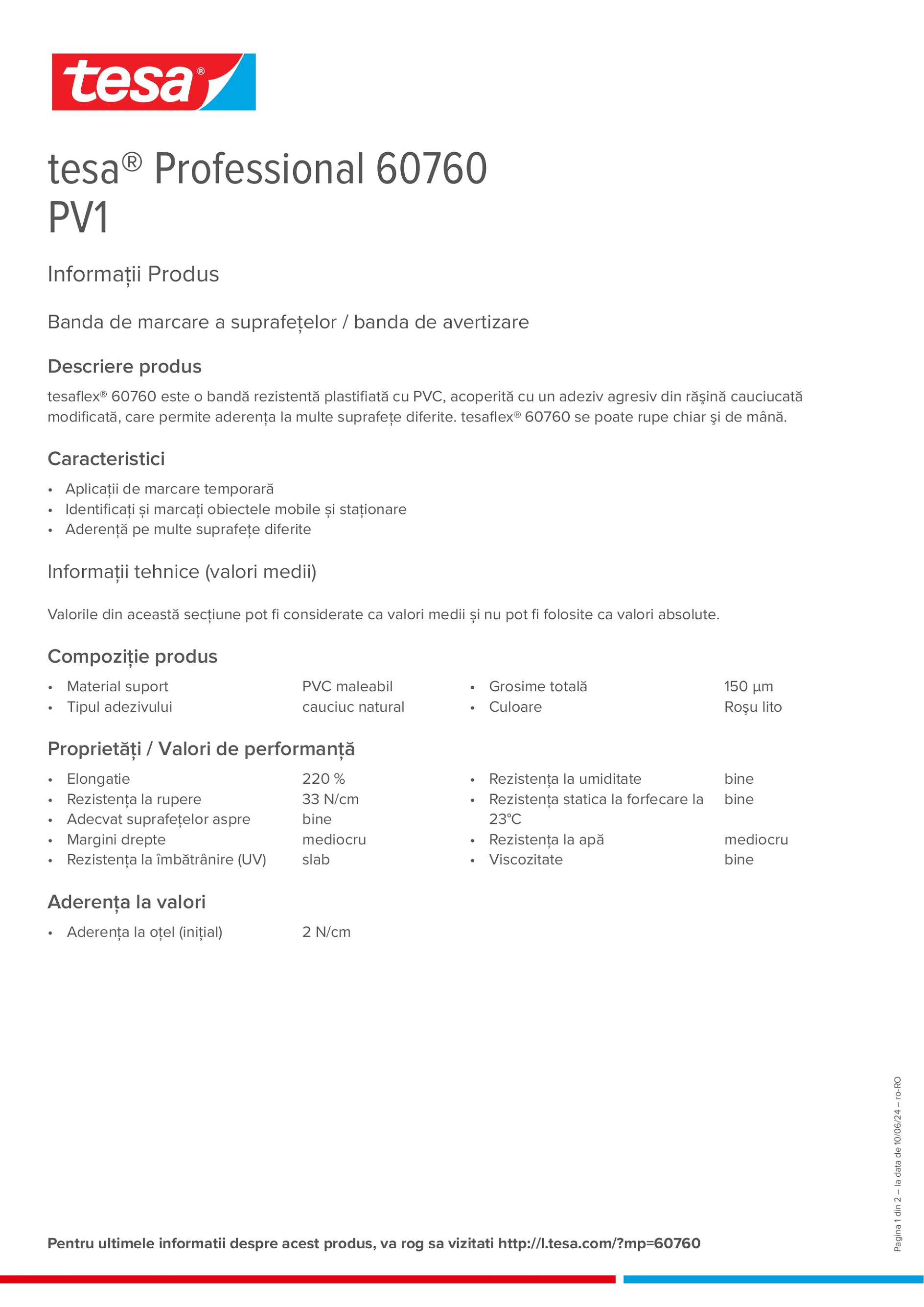 Product information_tesa® Professional 60760_ro-RO