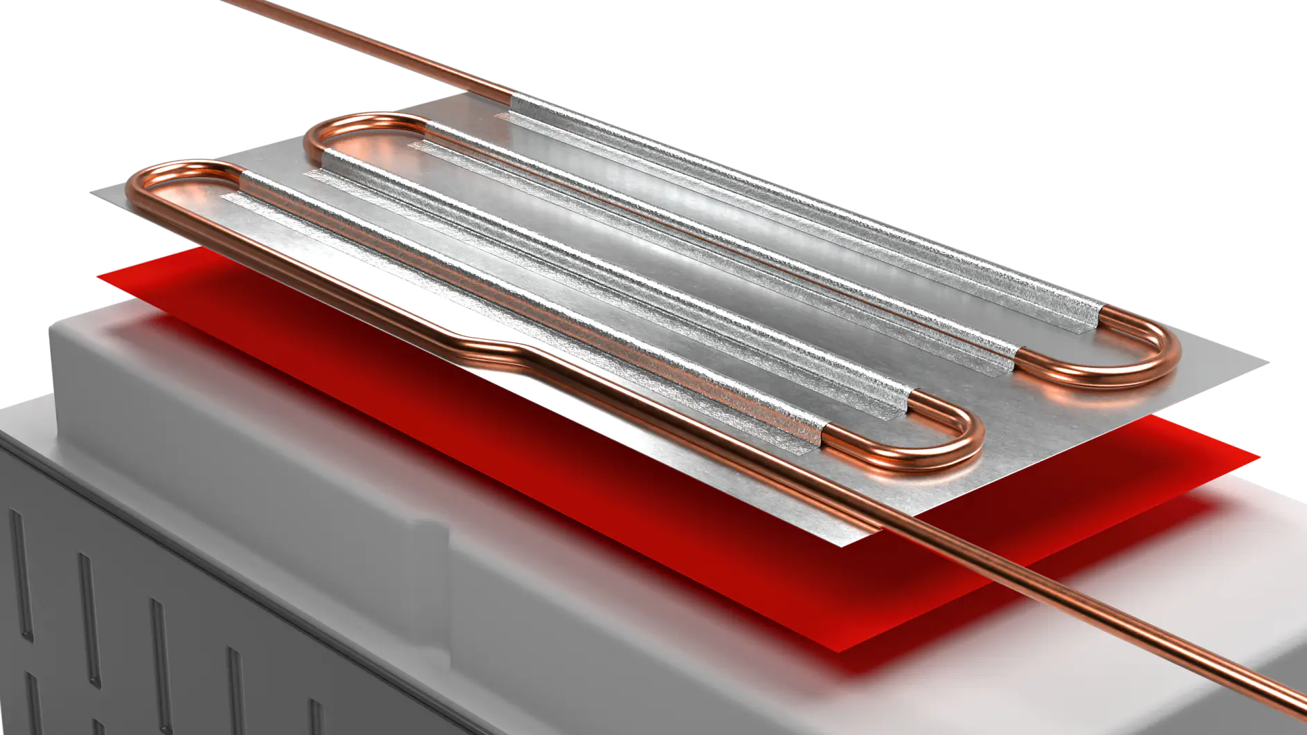 Appliances evaporator mounting illustration