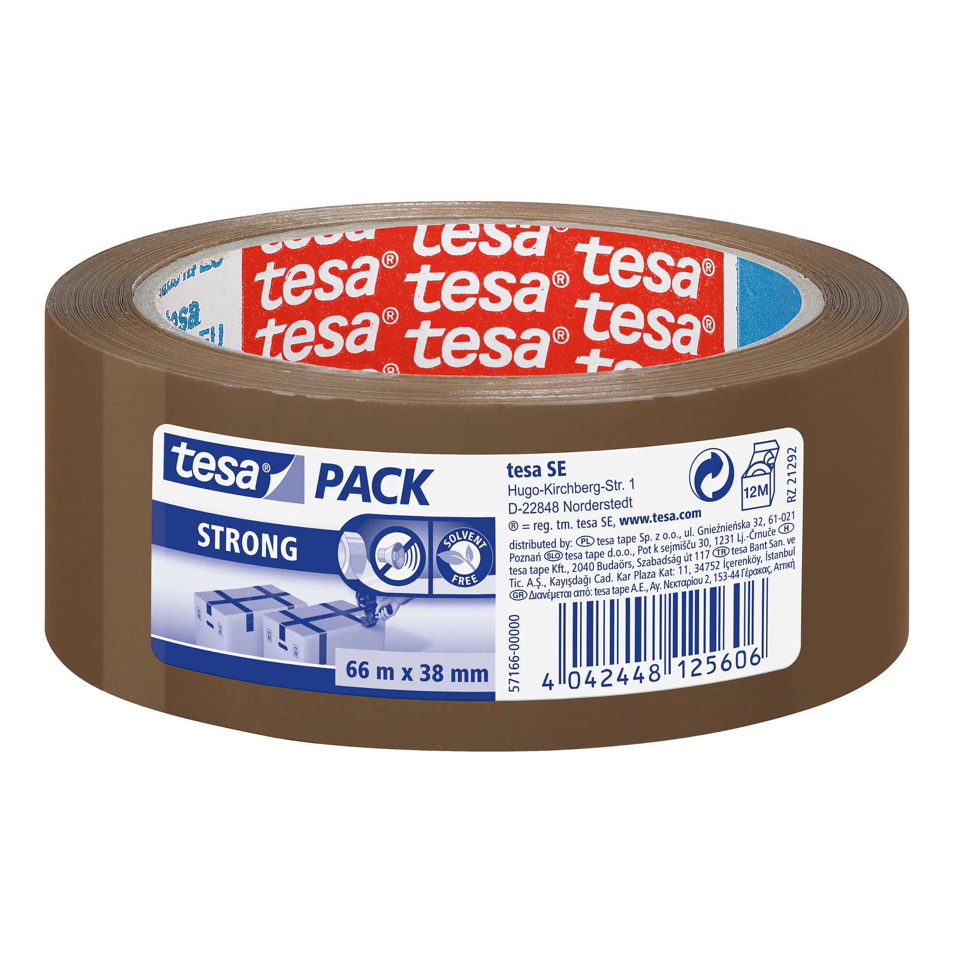 [en-en] tesapack strong 66m x 38mm, brown