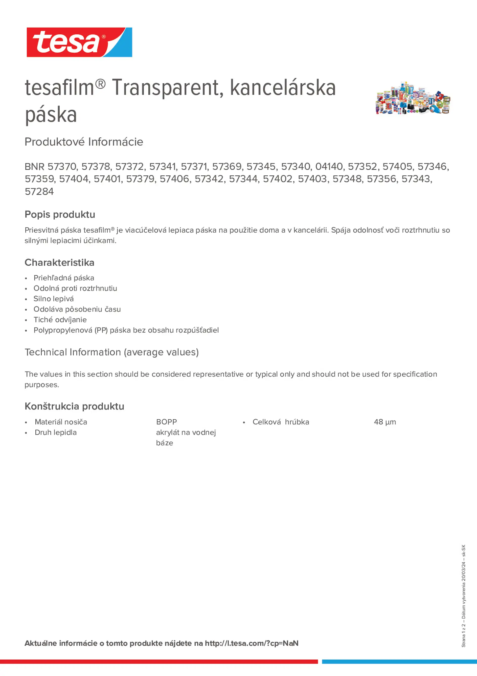 Product information_tesafilm® 4140_sk-SK