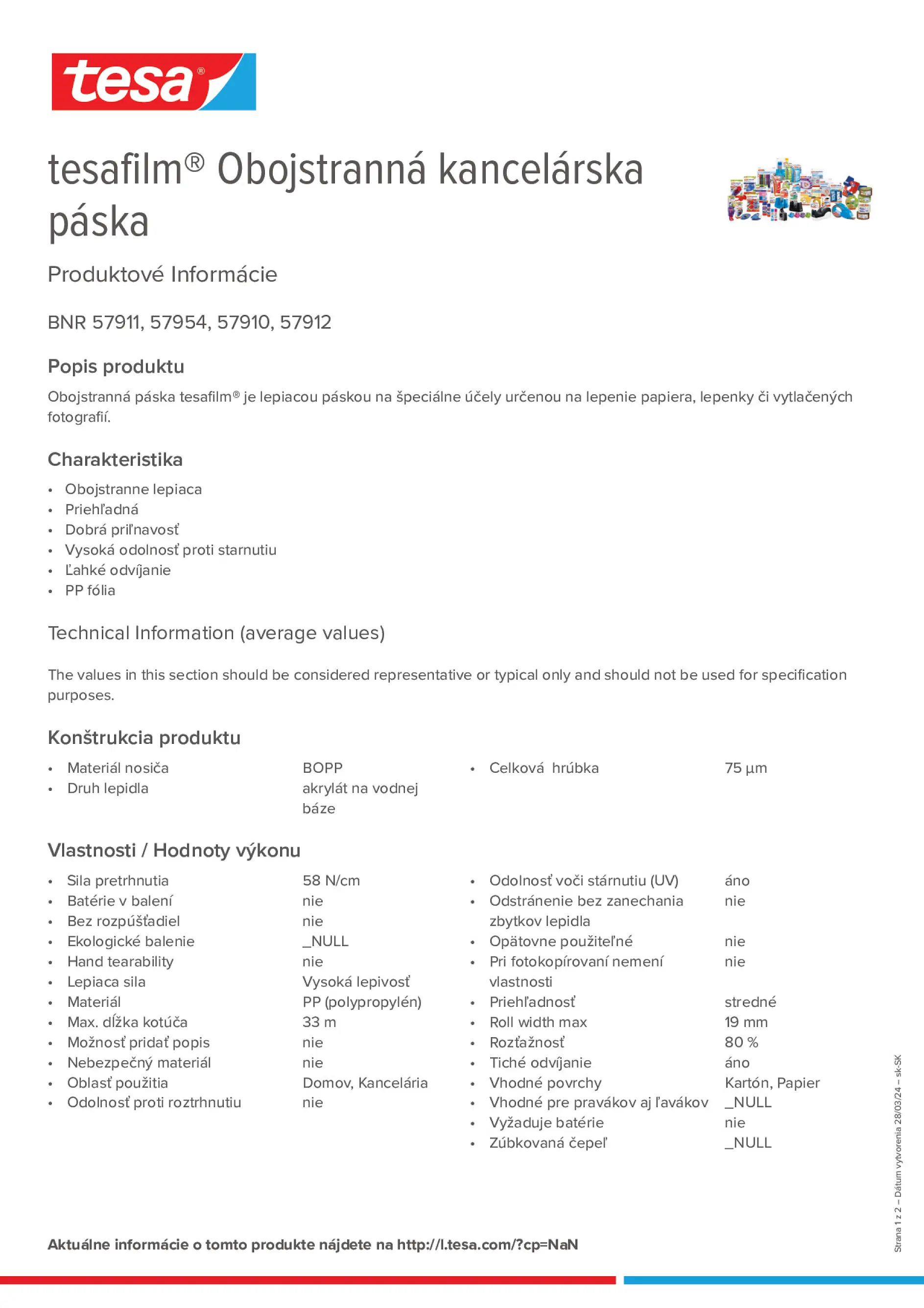 Product information_tesafilm® 57910_sk-SK