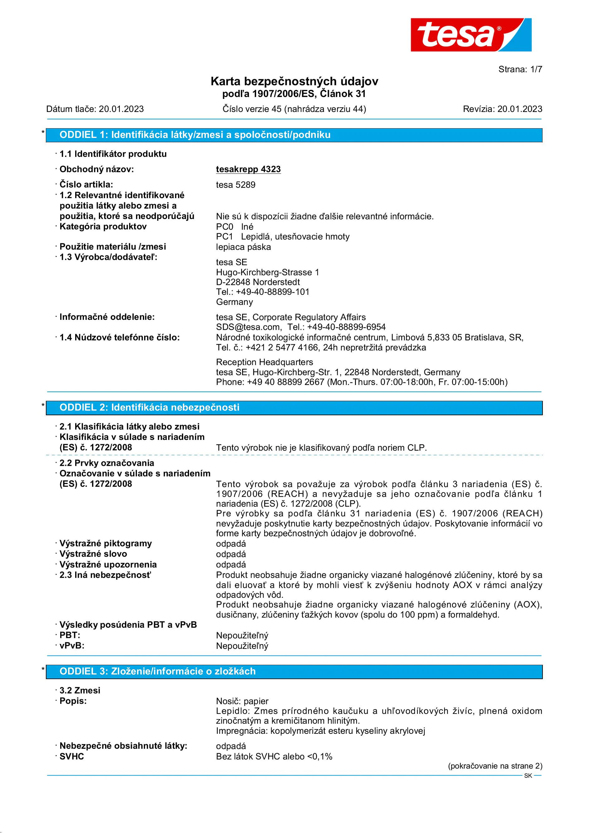 Safety data sheet_tesa® 04323_sk-SK_v45