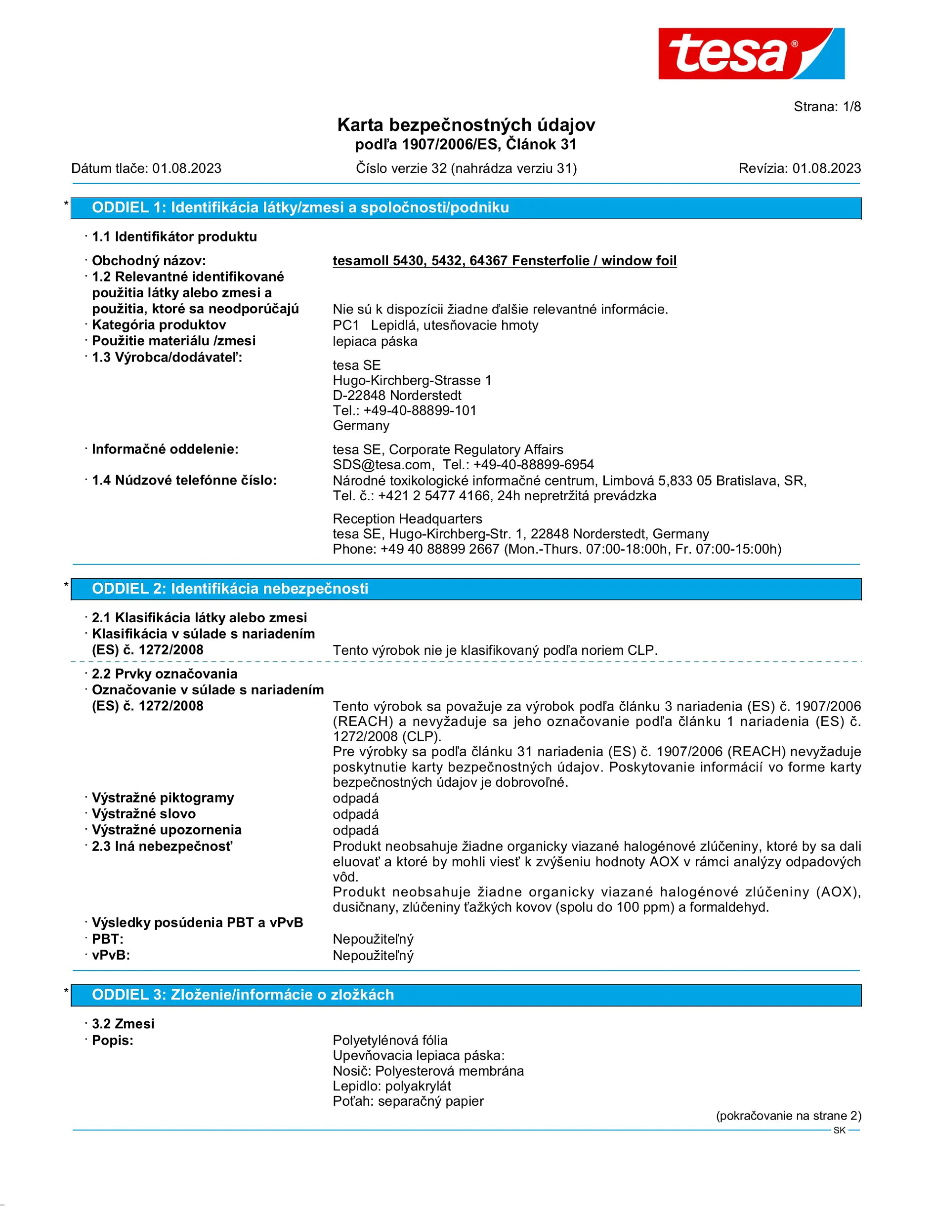 Safety data sheet_tesamoll® 5430_sk-SK_v32