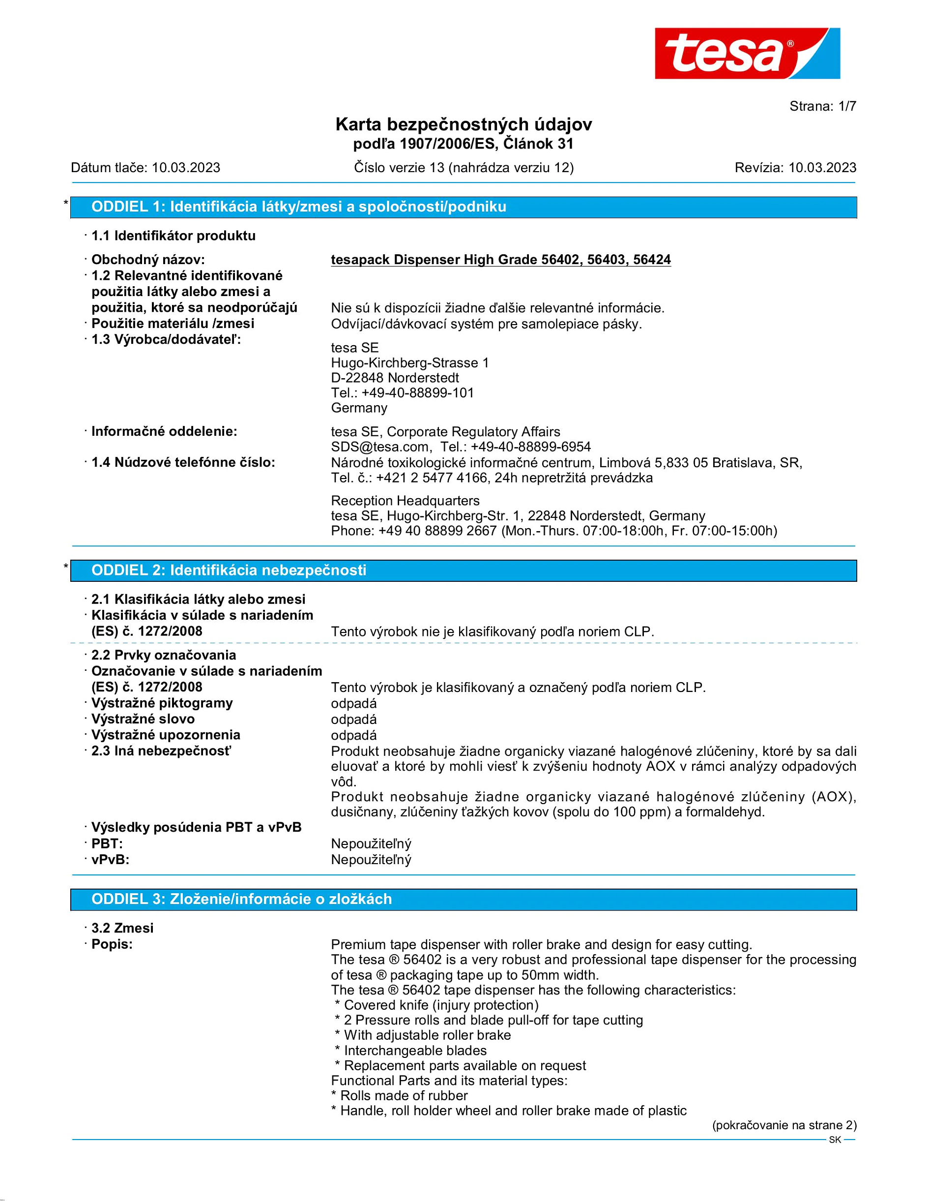 Safety data sheet_tesapack® 56403_sk-SK_v13