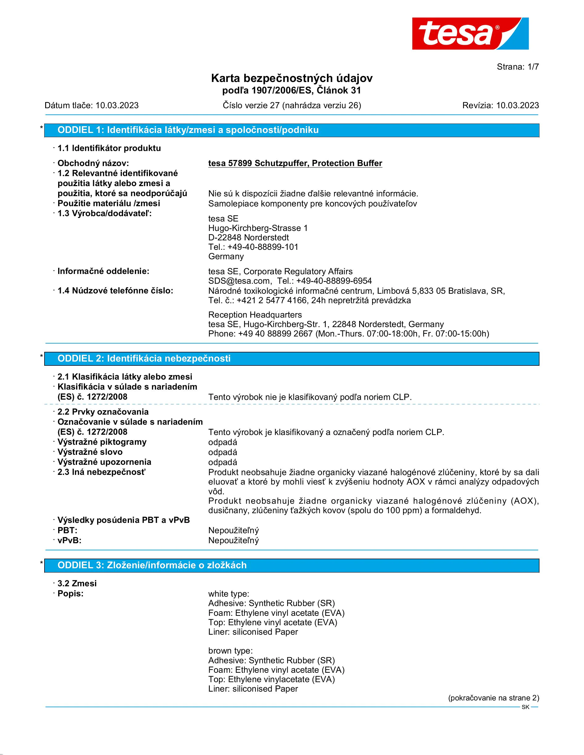 Safety data sheet_tesa® Protect 57705_sk-SK_v27