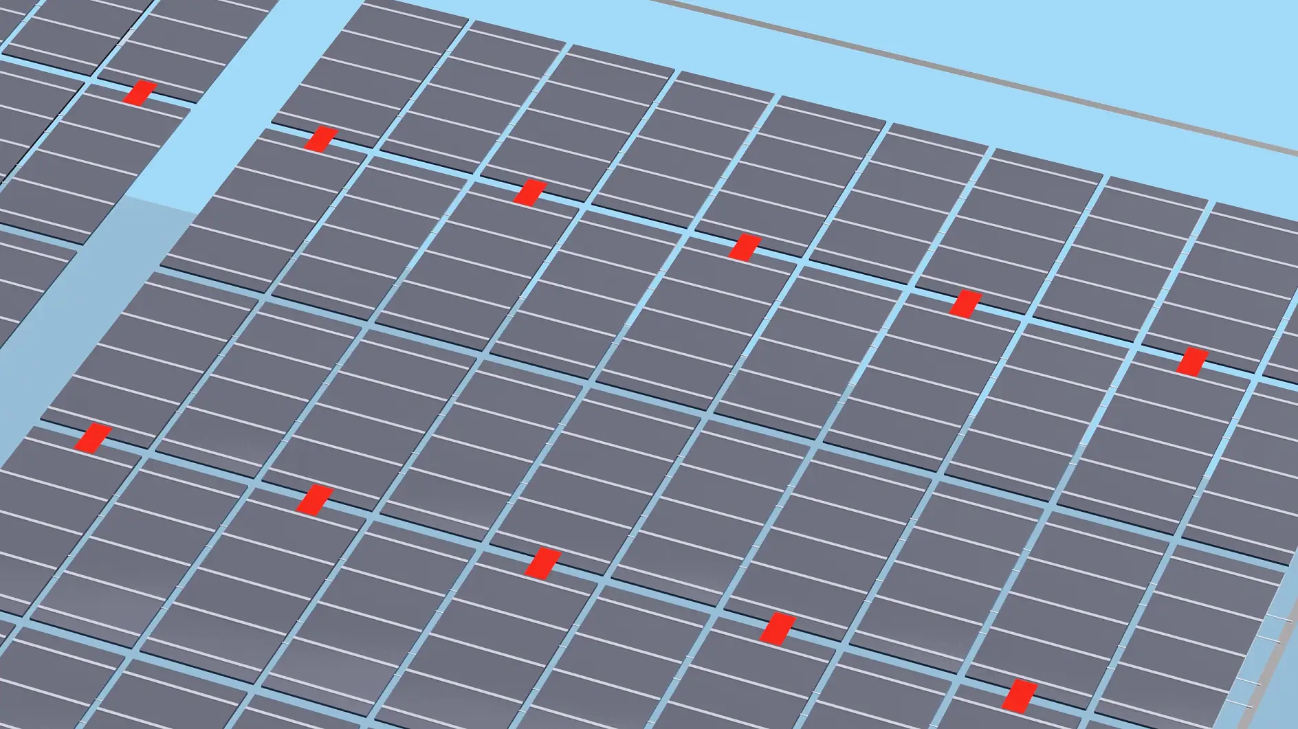 Cell fixation - 1st generation solar module