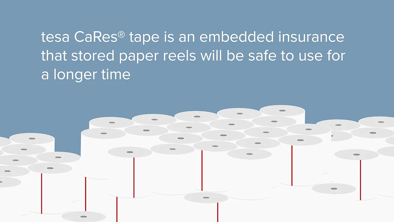 tesa® CaRes - calcium carbonate (CaCo3) resistant splicing tapes