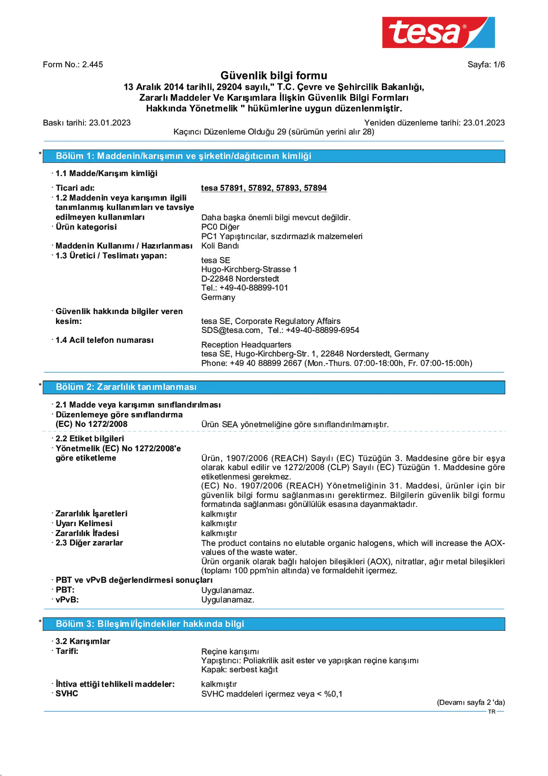 Safety data sheet_tesa® Protect 57728_tr-TR_v29