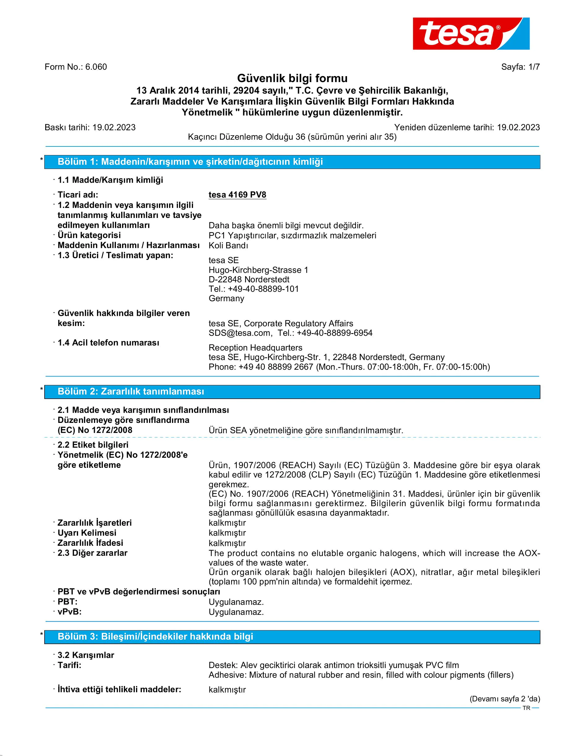 Safety data sheet_tesa® 04169_tr-TR_v36