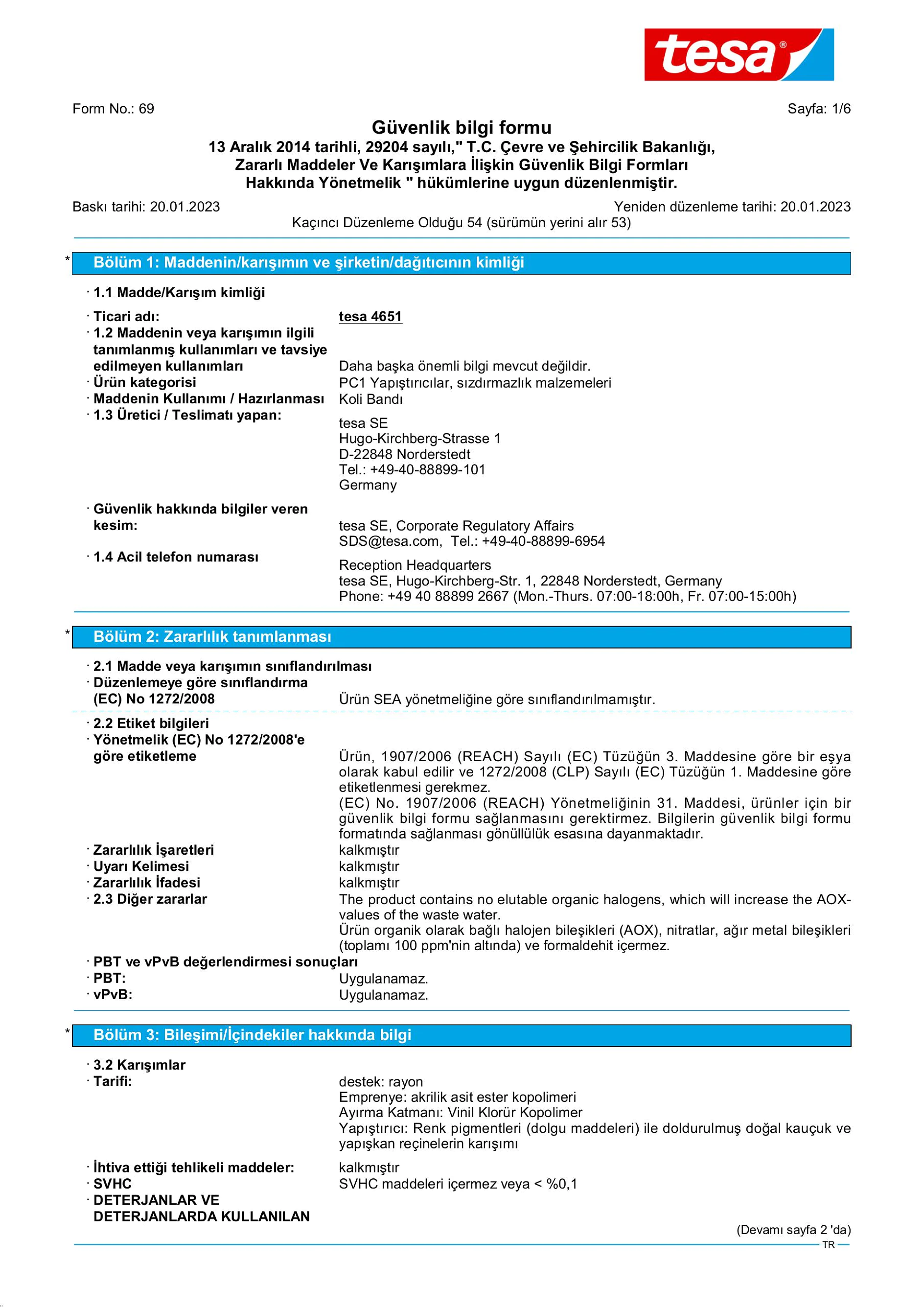 Safety data sheet_tesa® 04651_tr-TR_v54