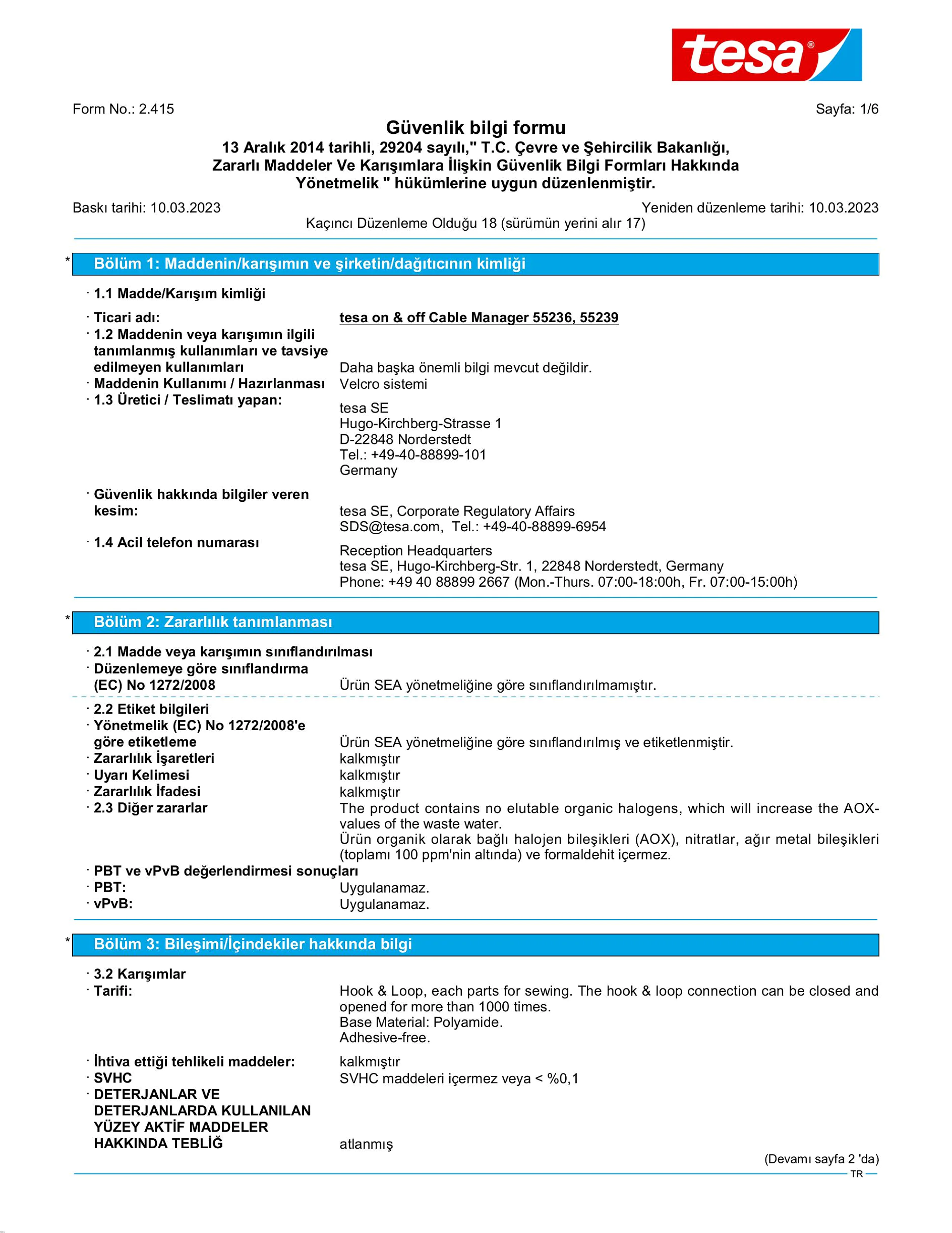 Safety data sheet_tesa® On & Off 55236_tr-TR_v18